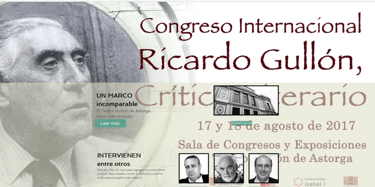 Astorga se prepara para rendir homenaje al intelectual Ricardo Gullón